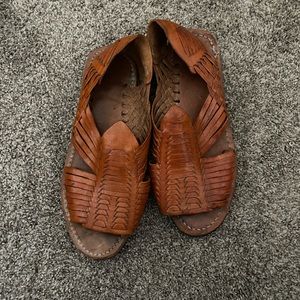 Real leather sandals